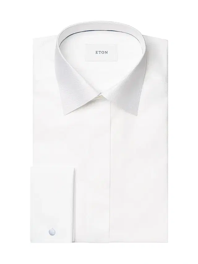 Men's Jacquard Cotton Twill Contemporary-Fit Shirt - White