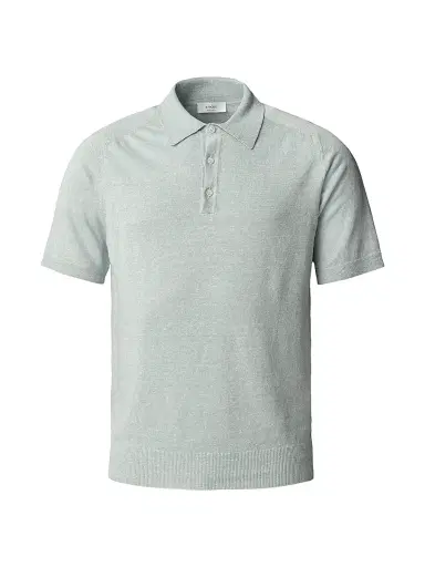 Eton Men's Linen-Cotton Woven Polo Shirt - Green - Size XL | Thumbnail 1 Eton Men's Linen-Cotton Woven Polo Shirt - Green - Size XL | Thumbnail 1