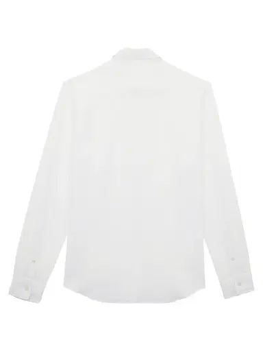 Vilebrequin Men's Cotton-Linen Jacquard Button-Front Shirt - Blanc - Size XXL | Thumbnail 3