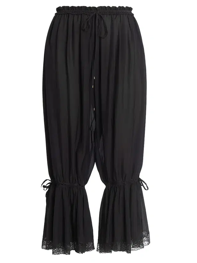 Women's Silk Bloomer Pants - Black