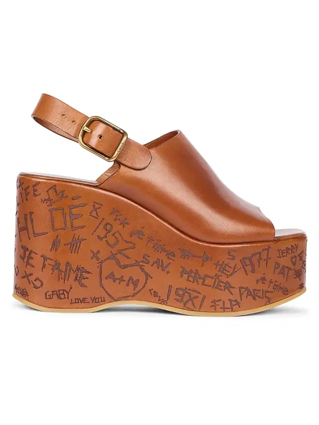 Chloé Women's Maxime Platform Sandals - Ginger Brown
