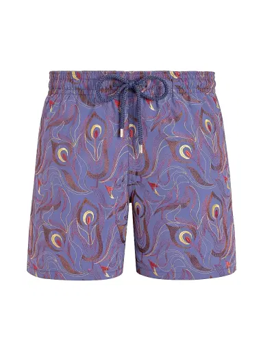 Vilebrequin Men's Embroidered Camo Flowers Swim Trunks - Tempete - Size Large | Thumbnail 1 Vilebrequin Men's Embroidered Camo Flowers Swim Trunks - Tempete - Size Large | Thumbnail 1