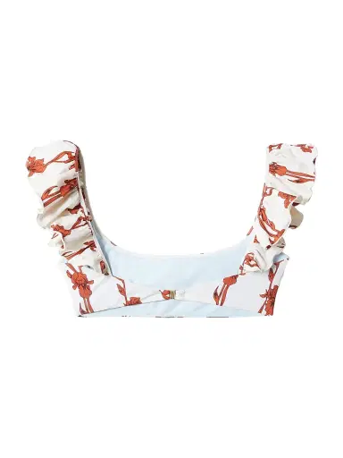 La DoubleJ Women's Ruffle Bikini Top | Thumbnail 2