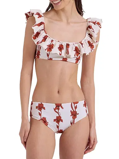 La DoubleJ Women's Ruffle Bikini Top | Thumbnail 3