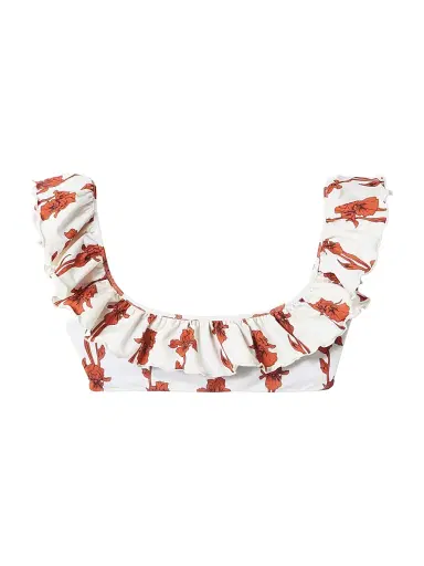 La DoubleJ Women's Ruffle Bikini Top | Thumbnail 1