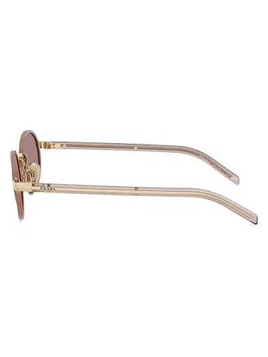 Prada Women's 52MM Oval Sunglasses - Gold Purple | Thumbnail 3