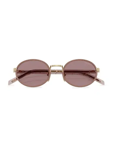 Prada Women's 52MM Oval Sunglasses - Gold Purple | Thumbnail 5