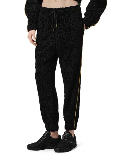 Versace Women's I Heart Baroque Joggers - Black Gold - Size Small | Thumbnail 3 Versace Women's I Heart Baroque Joggers - Black Gold - Size Small | Thumbnail 3