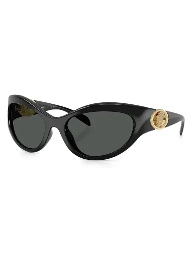 Versace Women's 59MM Cat-Eye Pillow Sunglasses - Black | Thumbnail 1