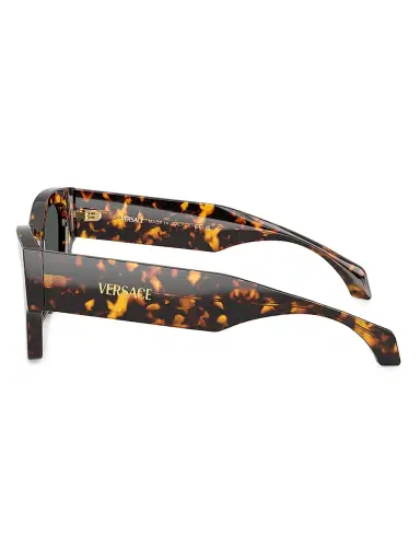 Versace Women's 53MM Square Sunglasses - Havana Dark Grey | Thumbnail 3 Versace Women's 53MM Square Sunglasses - Havana Dark Grey | Thumbnail 3