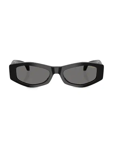 Versace Women's 54MM Oval Sunglasses - Black | Thumbnail 2 Versace Women's 54MM Oval Sunglasses - Black | Thumbnail 2
