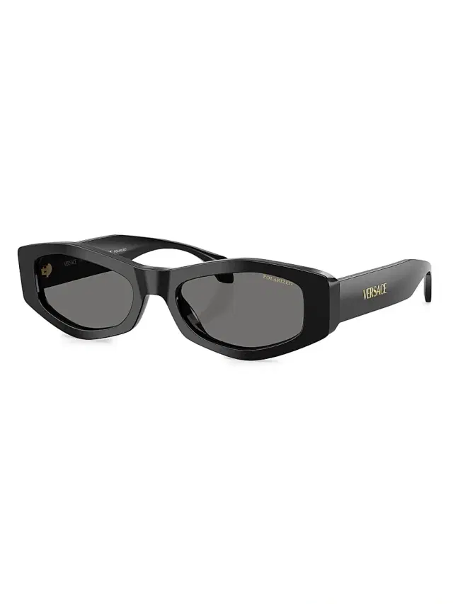 Versace Women's 54MM Oval Sunglasses - Black