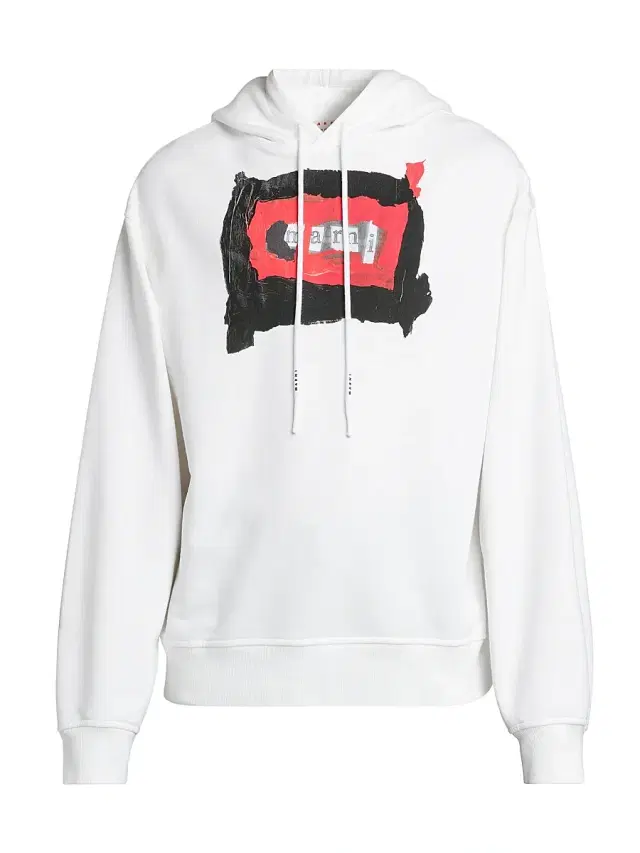Marni Men's Collage Logo Hoodie - Lily White