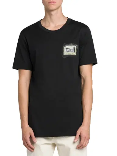 Marni Men's Collage Logo Cotton Crewneck T-Shirt - Black - Size 46 | Thumbnail 3 Marni Men's Collage Logo Cotton Crewneck T-Shirt - Black - Size 46 | Thumbnail 3