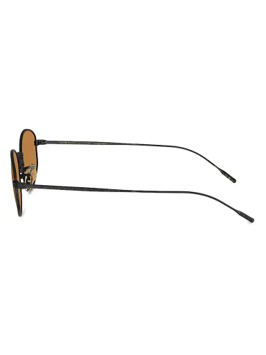 Oliver Peoples Men's Dresner 51MM Oval Sunglasses - Matte Black | Thumbnail 3