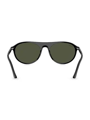 Ray-Ban Men's RB2215F 56MM Square Sunglasses - Black Green | Thumbnail 3
