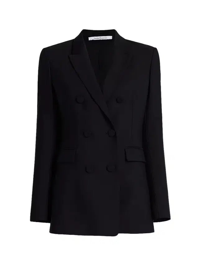 Women's Double Breasted Jacket - Black