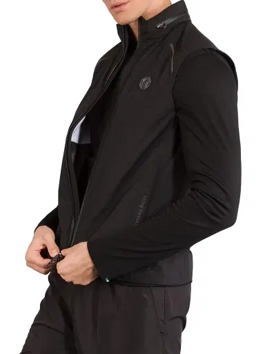 Stefano Ricci Men's Sport Vest - Jet Black - Size 50 | Thumbnail 2