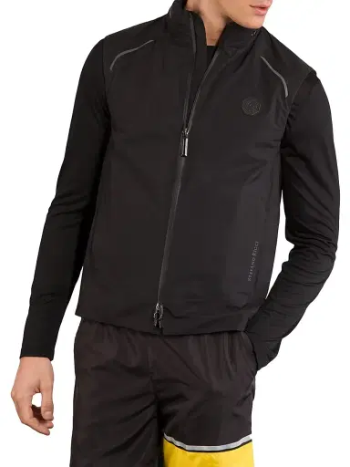 Stefano Ricci Men's Sport Vest - Jet Black - Size 50 | Thumbnail 1