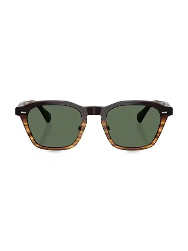 Oliver Peoples x Roger Federer Men's 52MM Phantos Sunglasses - Brown Green | Thumbnail 2