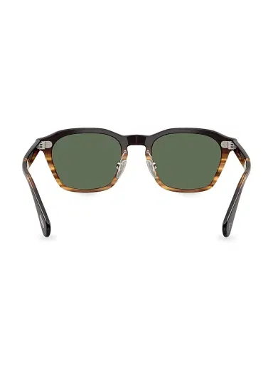 Oliver Peoples x Roger Federer Men's 52MM Phantos Sunglasses - Brown Green | Thumbnail 3