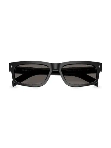 Prada Men's 57MM Rectangular Sunglasses | Thumbnail 4 Prada Men's 57MM Rectangular Sunglasses | Thumbnail 4