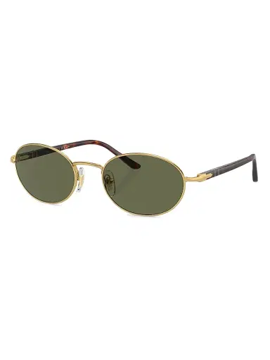 PERSOL Men's Ida 55MM Oval Sunglasses - Havana Gold Green | Thumbnail 1
