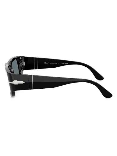PERSOL Men's 55MM Square Pillow Sunglasses - Black | Thumbnail 5