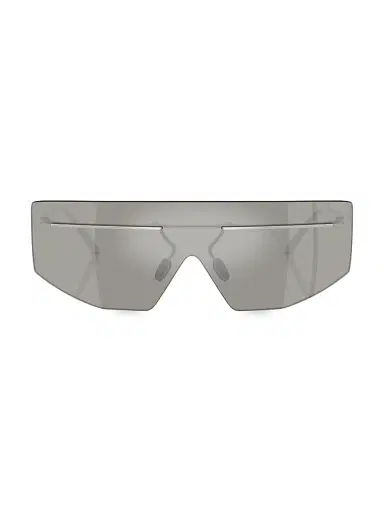 Prada Men's PR B55S Shield Sunglasses - Silver Grey | Thumbnail 2 Prada Men's PR B55S Shield Sunglasses - Silver Grey | Thumbnail 2