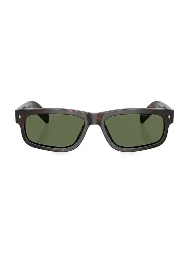 Prada Men's 57MM Rectangular Sunglasses - Brown Tort | Thumbnail 2 Prada Men's 57MM Rectangular Sunglasses - Brown Tort | Thumbnail 2