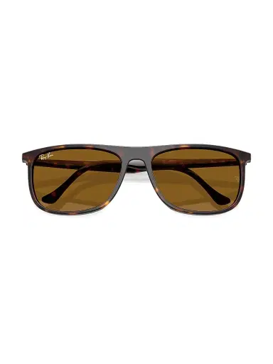 Ray-Ban Men's RB2216F 58MM Rectangular Sunglasses - Havana Brown | Thumbnail 4 Ray-Ban Men's RB2216F 58MM Rectangular Sunglasses - Havana Brown | Thumbnail 4