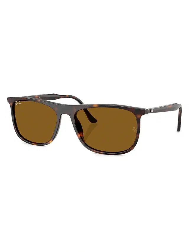 Men's RB2216F 58MM Rectangular Sunglasses - Havana Brown Men's RB2216F 58MM Rectangular Sunglasses - Havana Brown