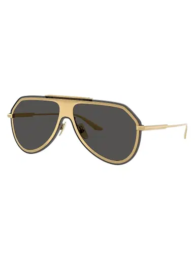 Dolce & Gabbana Men's Aviator Sunglasses - Dark Grey | Thumbnail 1 Dolce & Gabbana Men's Aviator Sunglasses - Dark Grey | Thumbnail 1