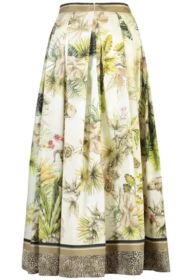 Elie Saab Printed Cotton Long Skirt | Thumbnail 6