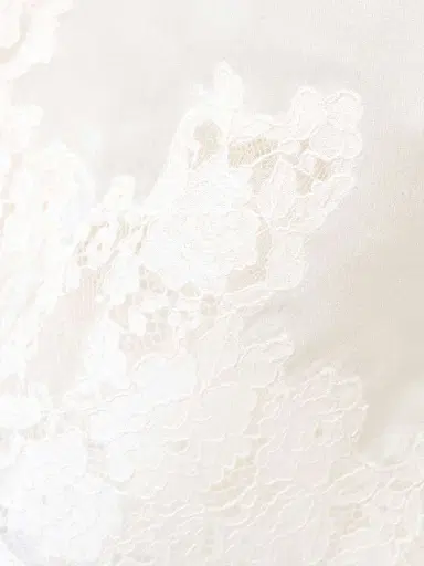 DÔEN Valeria Scalloped Lace-trimmed Silk-satin Mini Dress | Thumbnail 4