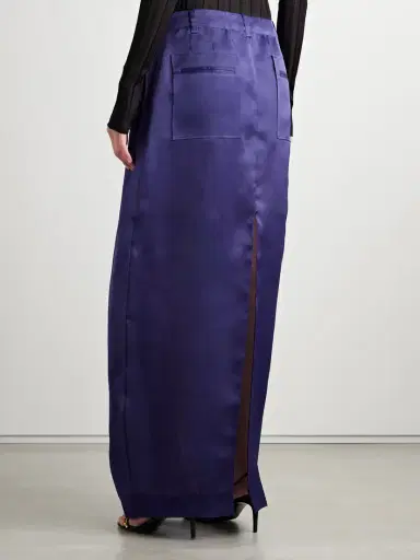 Khaite Lucian Pleated Silk-organza Maxi Skirt | Thumbnail 4 Khaite Lucian Pleated Silk-organza Maxi Skirt | Thumbnail 4