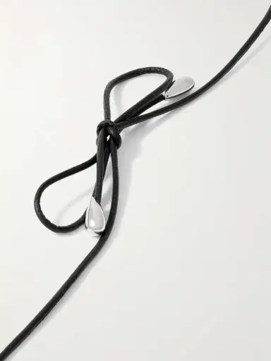 Sophie Buhai Medium Full Moon Cord, Quartz And Silver Necklace | Thumbnail 3
