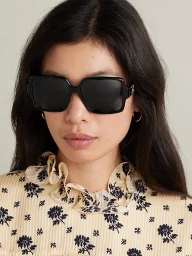 CELINE Eyewear Triomphe Oversized Square-frame Acetate Sunglasses | Thumbnail 2