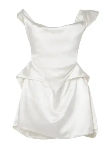 Vivienne Westwood Aurora Off-the-shoulder Draped Silk-satin Mini Dress | Thumbnail 1
