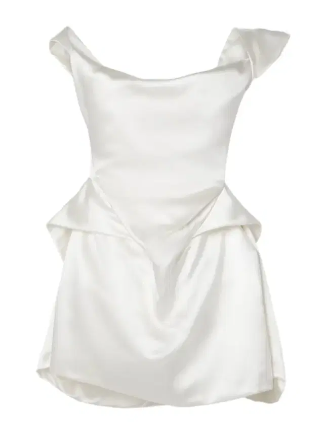 Vivienne Westwood Aurora Off-the-shoulder Draped Silk-satin Mini Dress