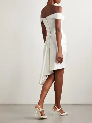 Vivienne Westwood Nova Cora Draped Satin-crepe Mini Dress | Thumbnail 4