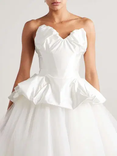 Vivienne Westwood Raven Strapless Gathered Satin Bustier Top | Thumbnail 3