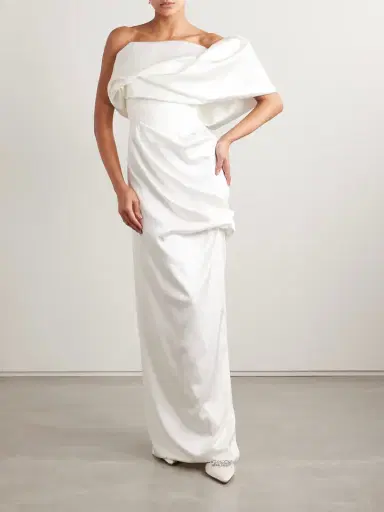 Vivienne Westwood Sybyl Off-the-shoulder Draped Satin Gown | Thumbnail 2 Vivienne Westwood Sybyl Off-the-shoulder Draped Satin Gown | Thumbnail 2
