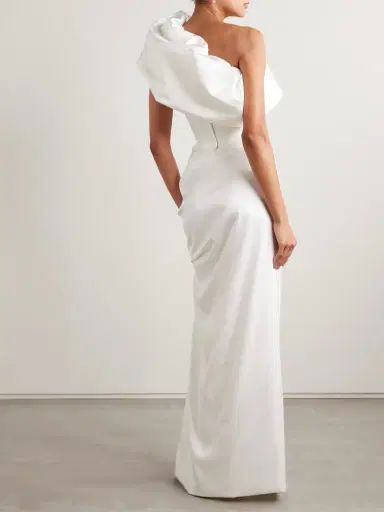 Vivienne Westwood Sybyl Off-the-shoulder Draped Satin Gown | Thumbnail 3 Vivienne Westwood Sybyl Off-the-shoulder Draped Satin Gown | Thumbnail 3