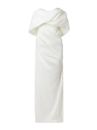Vivienne Westwood Sybyl Off-the-shoulder Draped Satin Gown | Thumbnail 1 Vivienne Westwood Sybyl Off-the-shoulder Draped Satin Gown | Thumbnail 1