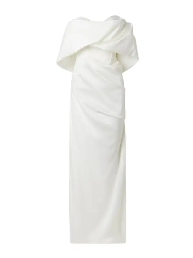 Vivienne Westwood Sybyl Off-the-shoulder Draped Satin Gown