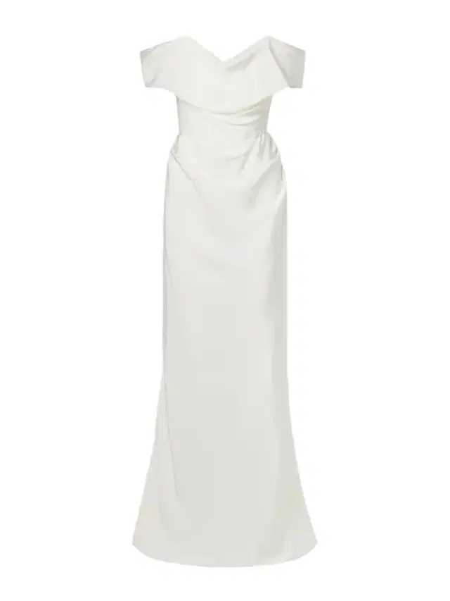 Nova Cocotte Off-the-shoulder Draped Silk-crepe Gown