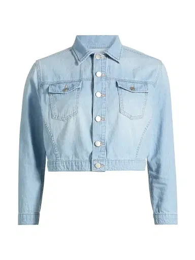 L'AGENCE Women's Koda Denim Crop Jacket - Dakota | Thumbnail 1