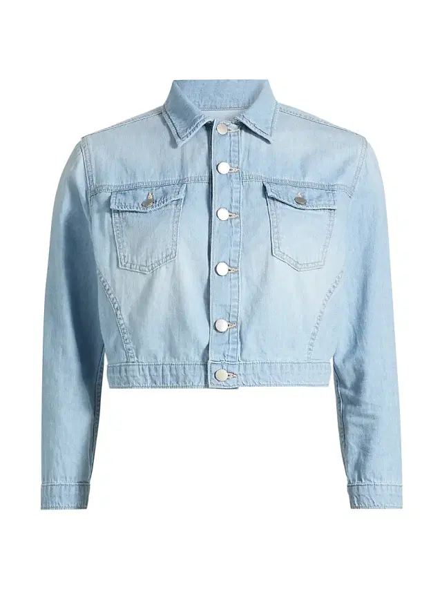 L'AGENCE Women's Koda Denim Crop Jacket - Dakota