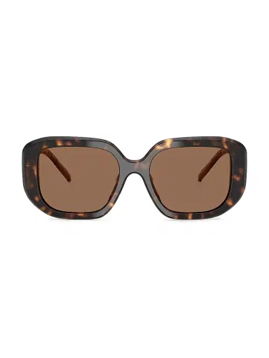 Tory Burch Women's 54MM Square Sunglasses - Dark Brown Tort | Thumbnail 2